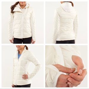 Lululemon What The Fluff Puffer Jacket, Polar Cream, Size 6